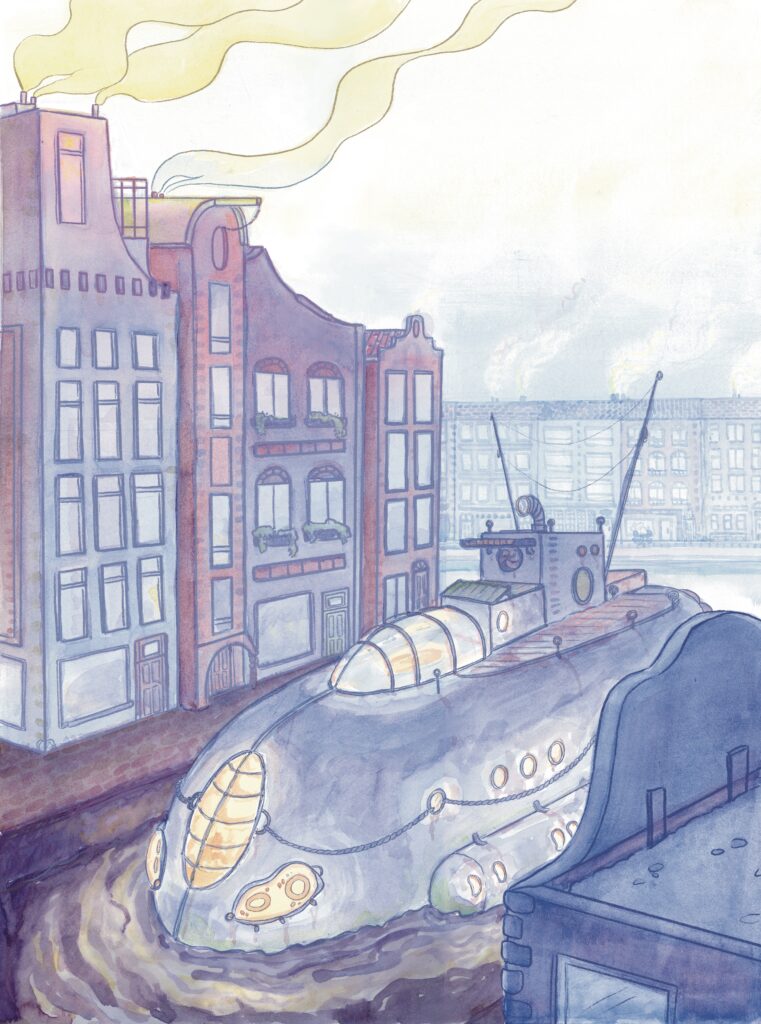 Submarine in Amsterdam